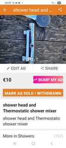 Thermostatic shower mixer