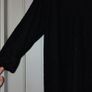 Black v neck jumper dress Image 3