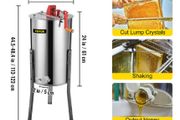 Honey Extractor 3 Frame Manual Electric Stainless Steel Honeycomb Spinner Crank Honey Centrifuge Beekeeping Equipment