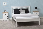 Monaco 4'6" Bed Low Foot End in White