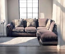 Corner sofa +footstool