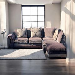 Corner sofa +footstool
