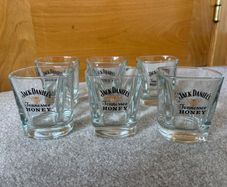 A Set of 6 Brand New Jack Daniel's Tennessee Honey Glasses