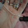 silver bracelet and cross Image 2
