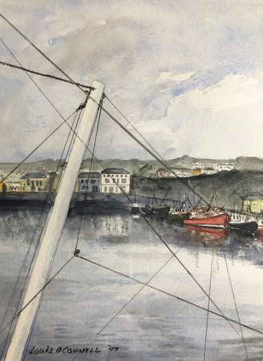 Louis O Connell Painting of Howth Harbour