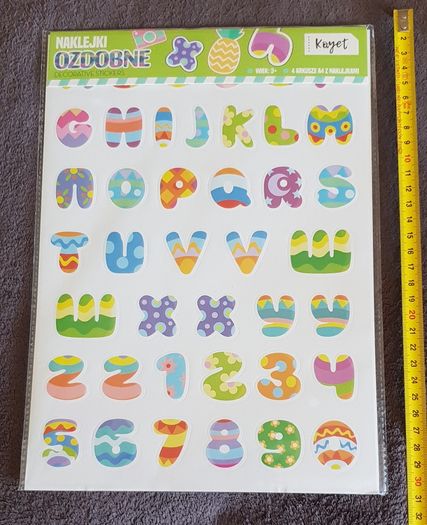 New A4 Stickers Set