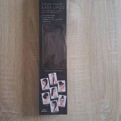Brand new Babyliss faux easy updo  18'' length ponytail Dark Brunette Postage included