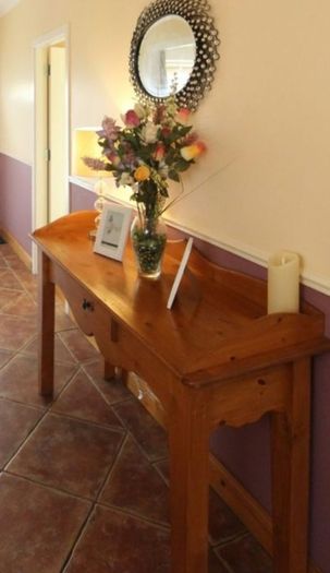 Solid Pine Console Table / Hallway Table with Drawer