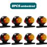12-24V Double-sided  Truck Side Marker Light Red Amber Image 3
