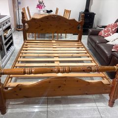 Solid Pine King Size Bed