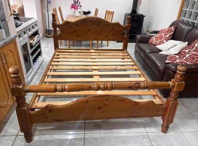 Solid Pine King Size Bed