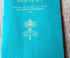 Truth, Unity and Peace. Encyclical Letter of Pope John XXIII. Ad Petri Cathedram.