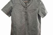 Gerard Darel striped tunic top with pockets