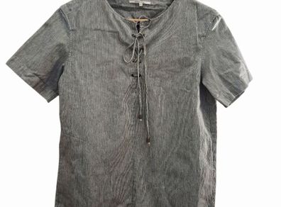 Gerard Darel striped tunic top with pockets