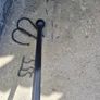 black curtain pole Image 2