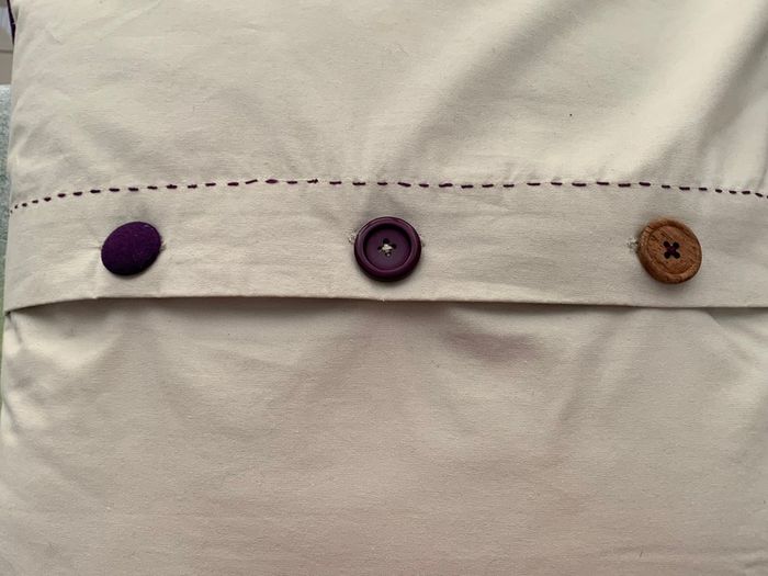 M&S Button Cushion