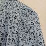 full length monkl blue summer dress with long sleeves. Image 5