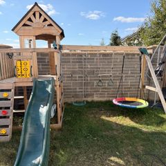 wooden swing set