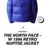 Authentic The North Face Women - 1996 Retro Nuptse Jacket - Lapis Blue Black - Size L - BNWT RRP 330 Image 4