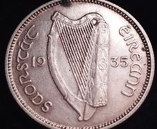 #861 - Ireland - 1935 - Shilling - Silver - KM.6