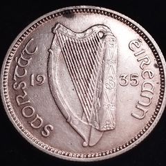 #861 - Ireland - 1935 - Shilling - Silver - KM.6