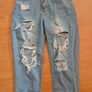Brand New High Waist Straight Leg Ripped Jeans Image 3