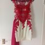 Red white dress Image 2