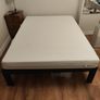 Zinus Double Bed Frame (Black Metal) + IKEA Mattress Image 4