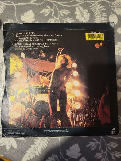 Doctor And The Medics Spirit In The Sky 7 inch Vinyl Single