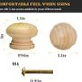 Wood Drawer Knobs Unfinished Wood Image 2