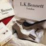 LK Bennet Aquarius NEW Rare Grey satin High Heels (Size 40) Image 3