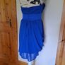 Size 10 Cobalt Blue Strapless Dress Image 3