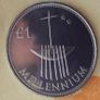 Millennium 1 pound coin in case Image 3