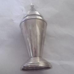 a  antique solid  silver suger caster birmingham hall marks