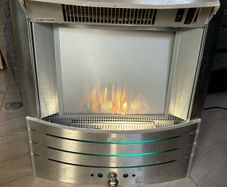 electric fire very warm