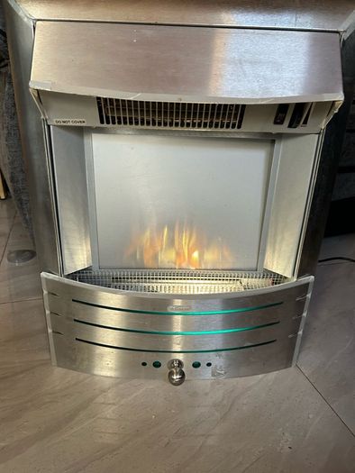 electric fire very warm