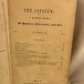 Antique book - The Citizen a monthly journal of politics, literature and art volume 1. November 1839-May 1840 Image 5