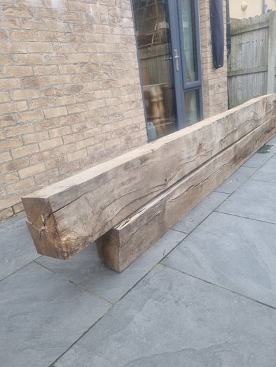 4 Large Oak Beams