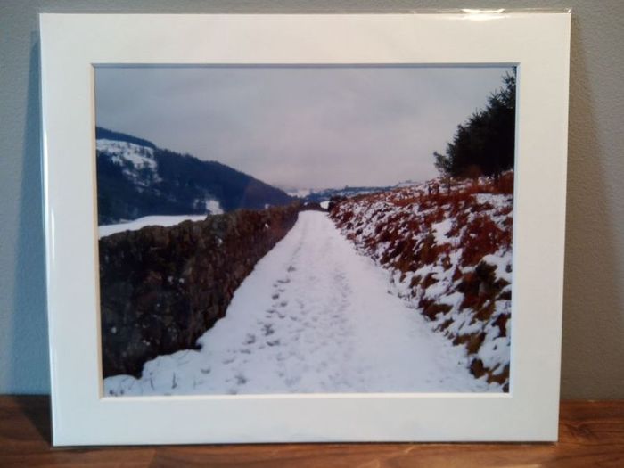 Mounted Original Photography - Lough Dan Winter, Wicklow