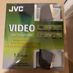 JVC 1.5 Metre, Video Scart to Scart, Gold Plated, Brand New & Sealed