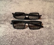 Two pairs of Master Image 3D cinema glasses