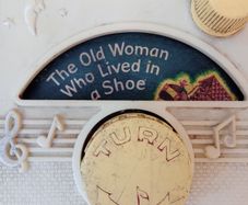 Vintage 1968 Fisher Price The Old Woman Who Lived in a Shoe TV Radio Music Box