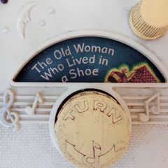 Vintage 1968 Fisher Price The Old Woman Who Lived in a Shoe TV Radio Music Box