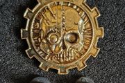 Warhammer, Adeptus Mechanicus pin badge.