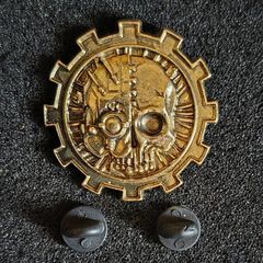 Warhammer, Adeptus Mechanicus pin badge.