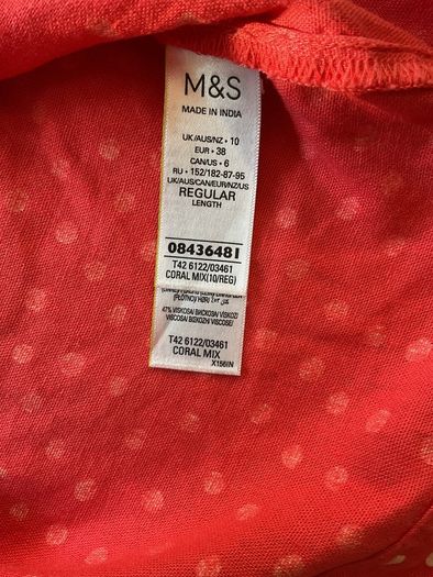 Beautiful Linen M&S Dress Size 10