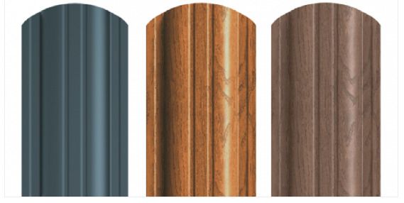 Metal fence timber imitation
