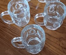 Set of 5 Pint Glasses with Handles