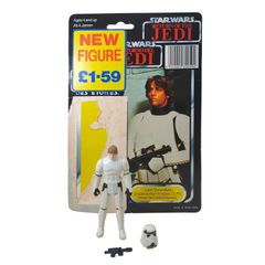 Star Wars Vintage Luke Skywalker Stormtrooper Disguise Last 17 Figure Tri-Logo Complete 1985