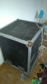 Amp /mixer rack flight case on wheels